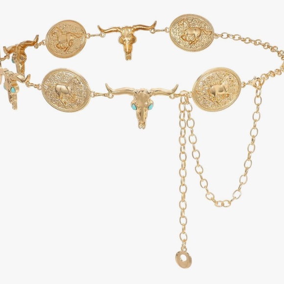 ✨Gold Concho Western Belts , Southwestern Style Concho belts Cowgirl B… - Picture 1 of 16